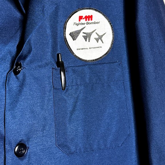 General Dynamics Work Coat F-111 Fighter Bomber Wrangler Made USA Size 42-Reg - Picture 7 of 14